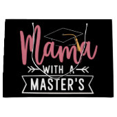 Magister Mama MBA Magisterabschluss Abschluss Große Geschenktüte (Vorderseite)
