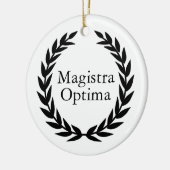 Magistra Optima Latin Teacher Keramik Ornament (Links)