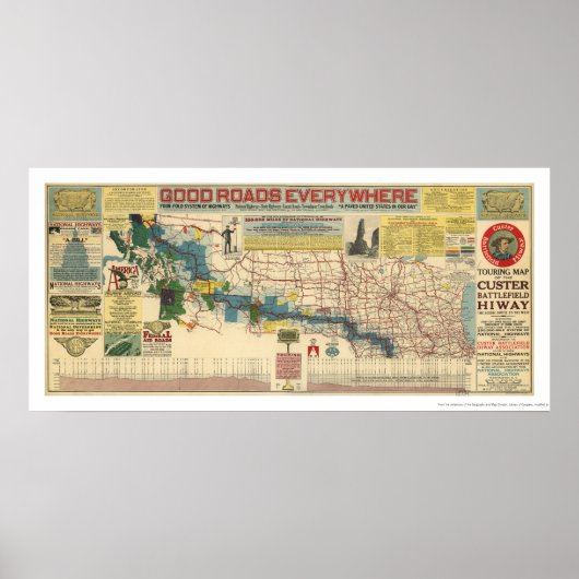 Magistrale des Custers - 1925 Poster (Vorne)