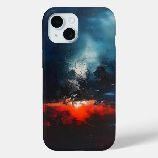 Magma Abstrakt Art Case-Mate iPhone Hülle (Rückseite)