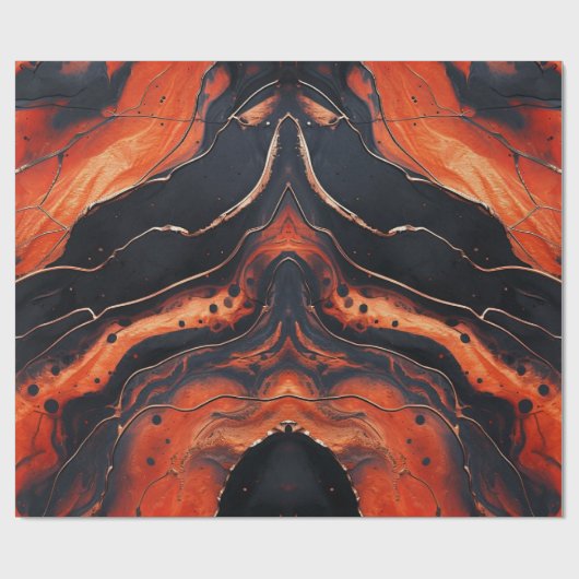 Magma Bloom Geschenkpapier (Flach)