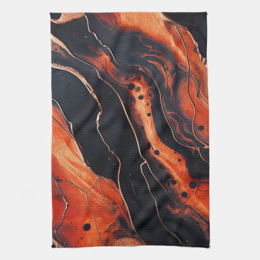 Magma Bloom Geschirrtuch (Vertikal)