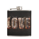 Magma-Effekt Flachmann (Vorderseite)