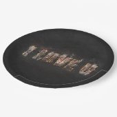 Magma-Effekt Pappteller (Schrägansicht)