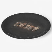 Magma-Effekt Pappteller (Schrägansicht)