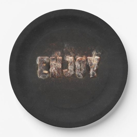 Magma-Effekt Pappteller (Vorderseite)