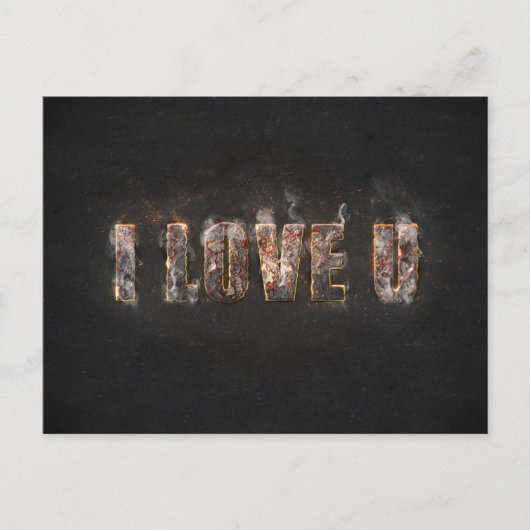 Magma-Effekt Postkarte (Vorderseite)