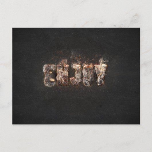 Magma-Effekt Postkarte (Vorderseite)