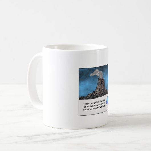 Magma mit Laude Cartoon-Tasse Kaffeetasse (Vorderseite Links)
