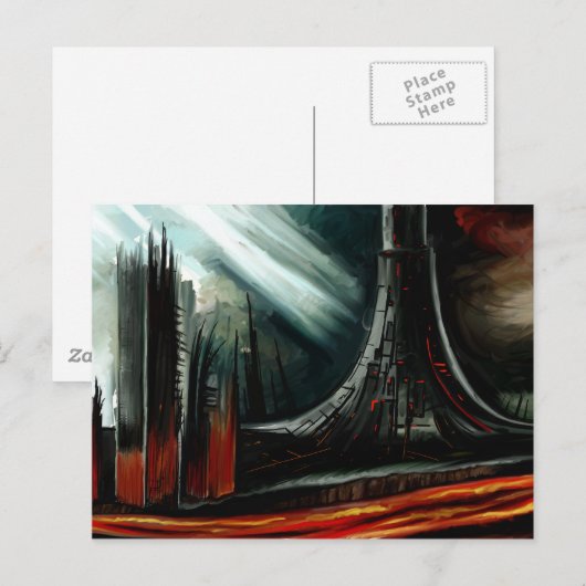 Magma Postkarte (Vorne/Hinten)