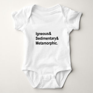 Magmatisch Sedimentär Metamorph Gesteinsarten Baby Strampler
