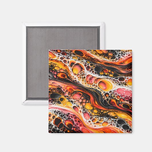 Magmazellen Magnet (Vorderseite/Rückseite)