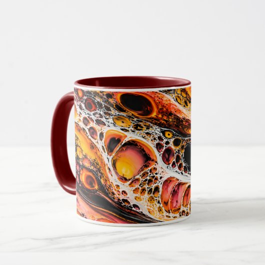 Magmazellen Tasse (Vorderseite Links)