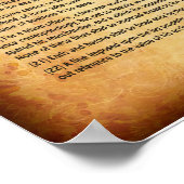 MAGNA CARTA 1215 - Englischer Text Poster (Ecke)