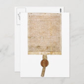 Magna Carta 1297 Version Postkarte (Vorne/Hinten)