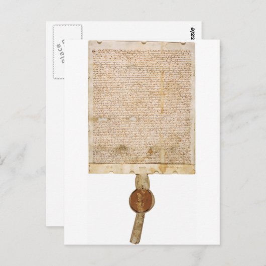 Magna Carta 1297 Version Postkarte (Vorne/Hinten)