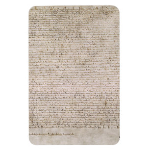 Magna Carta - Befreiung von 1215 Baumwolle MS Magnet
