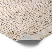 Magna Carta - Befreiung von 1215 Baumwolle MS Poster (Ecke)