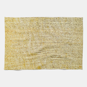 Magna Cartatext Geschirrtuch