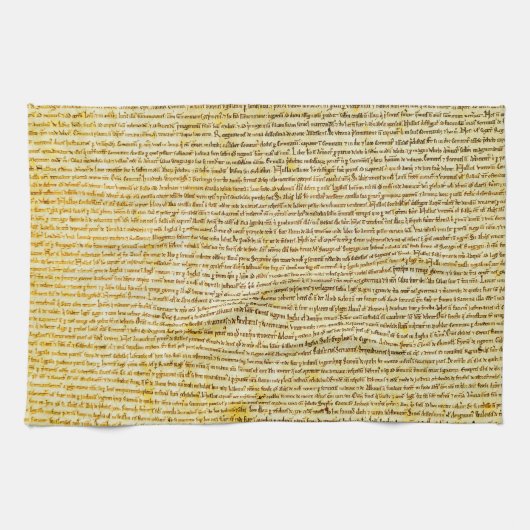 Magna Cartatext Geschirrtuch (Horizontal)