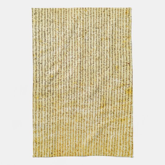 Magna Cartatext Geschirrtuch (Vertikal)