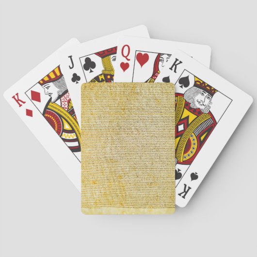 Magna Cartatext Spielkarten (Rückseite)