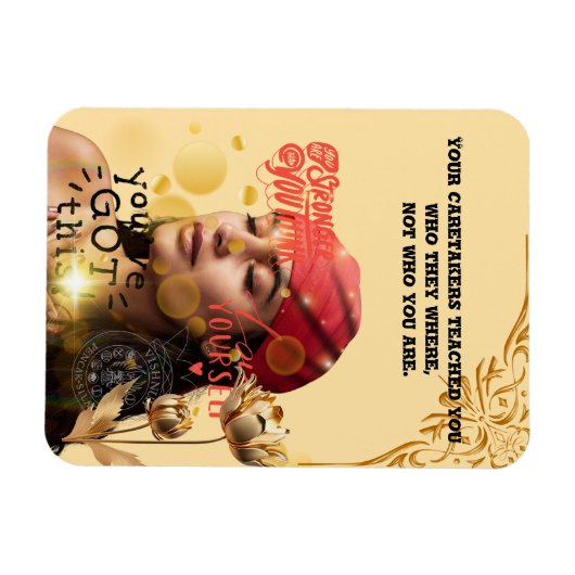 magneet met inspirerende tekst magnet (Horizontal)