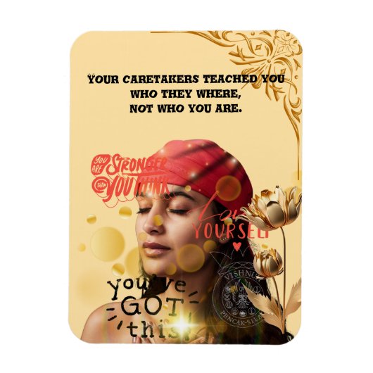 magneet met inspirerende tekst magnet (Vertikal)