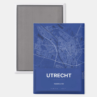 Magneet met kaart Utrecht Magnet