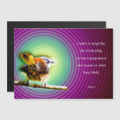 Magneetkaart met Rumi - Sing like the birds Magnetkarte (Vorne/Hinten)