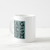 Magnesium, chemisches Element Kaffeetasse (Vorderseite Links)