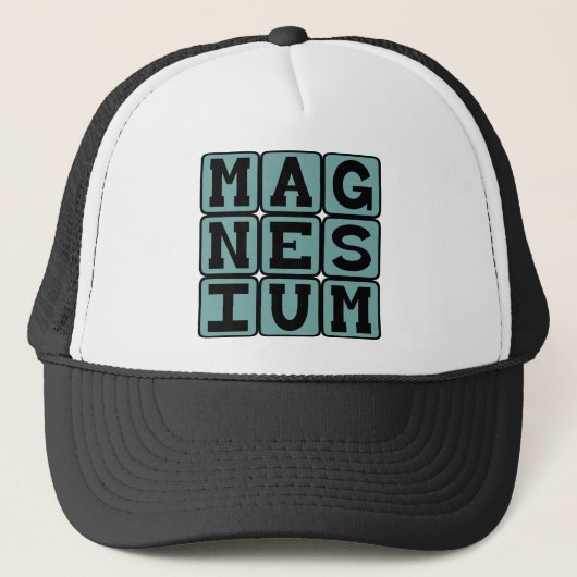 Magnesium, chemisches Element Truckerkappe (Vorderseite)