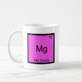 Magnesium - Ich Gusta lustiger Element Meme Kaffeetasse (Links)