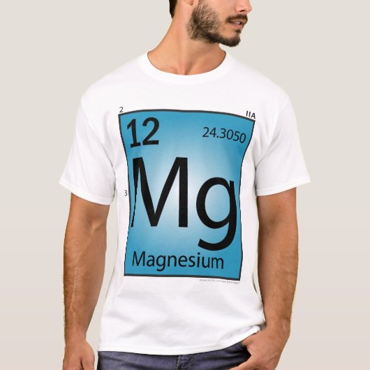 Magnesium- (Mg)Element-T - Shirt - nur Front (Vorderseite)