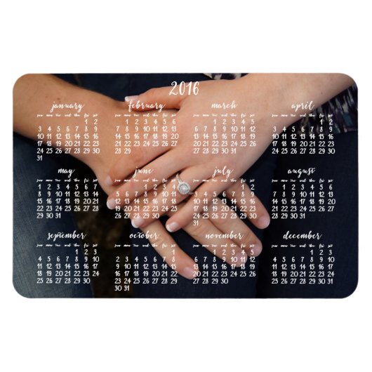 Magnet 2016 Magnetkalender Foto 4x6 (Horizontal)