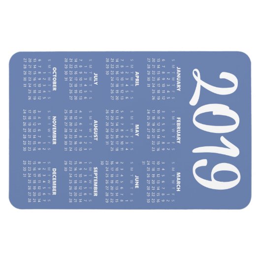 Magnet 2019 - Blau Grau (Horizontal)