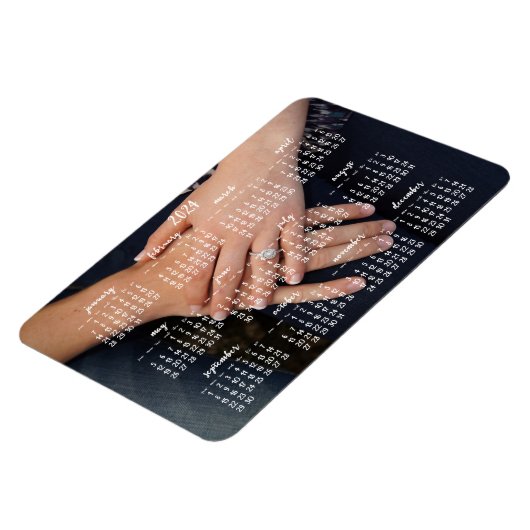 Magnet 2024 Magnetkalender Foto 4x6 (Linke Seite)