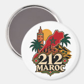 Magnet 212 Marokko (Vorderseite/Rückseite)
