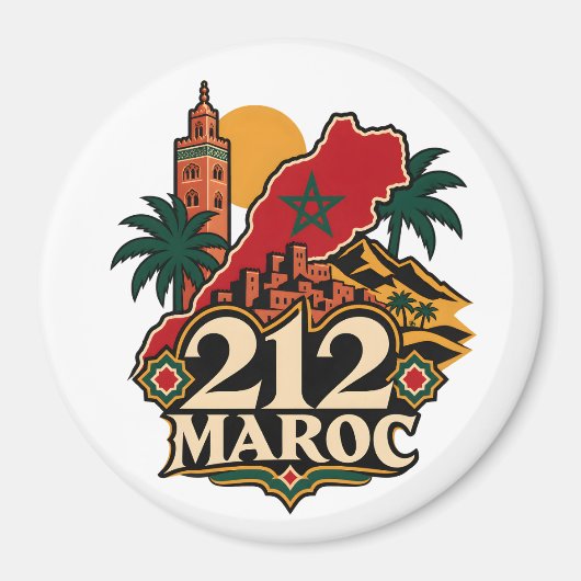 Magnet 212 Marokko (Vorne)