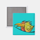 Magnet, 2 Vögel auf einem Draht Magnet (Vorderseite/Rückseite)
