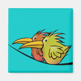 Magnet, 2 Vögel auf einem Draht Magnet
