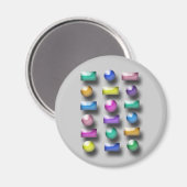 Magnet - 3D-Formen (Vorderseite/Rückseite)