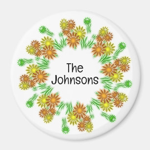 Magnet - 3D leuchtende Blumen
