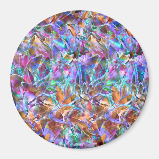 Magnet Abstraktes Hartglas (Vorne)