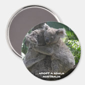 Magnet Adoptierte A Koala Australien ZIZAGO (Vorderseite/Rückseite)