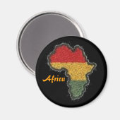 Magnet, Afrika Magnet (Vorderseite/Rückseite)