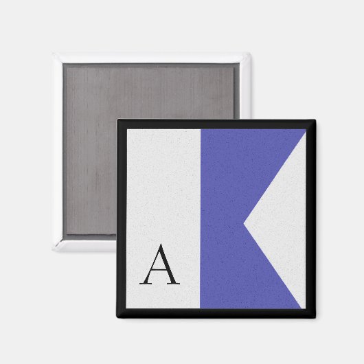 Magnet Alphabet Letter A der nautischen Flagge (Vorderseite/Rückseite)