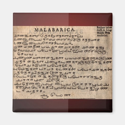 Magnet alte Sprachen (Vorne)