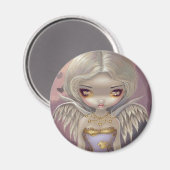 Magnet "Angel in Lilac" (Vorderseite/Rückseite)