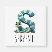 Magnet Animal Rigolos Buchstabe S (Vorne)